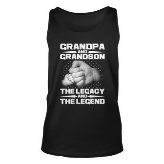 Grandpa And Grandson The Legacy The Legend Tshirt Unisex Tank Top - Monsterry CA