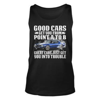 Great Cars Trouble Unisex Tank Top | Seseable UK