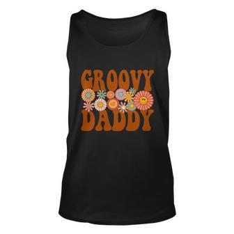 Groovy Daddy Retro Funny Matching Family Unisex Tank Top - Thegiftio UK