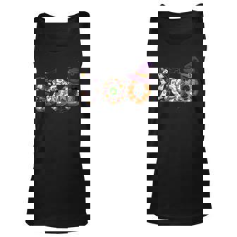 Groovy Ghost Halloween Pumpkin Face Boo Witch Hat Halloween Men Women Tank Top Graphic Print Unisex - Thegiftio