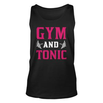 Gym And Tonic Workout Exercise Training Unisex Tank Top | Mazezy