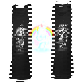 Gym Unicorn Weightlifting Unisex Tank Top - Thegiftio UK