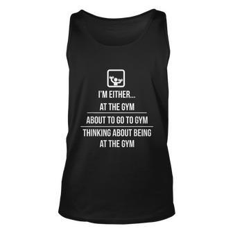 Gym With Funny Saying Muscle Workout Gym Lover Gifts Graphic Design Printed Casual Daily Basic Unisex Tank Top - Thegiftio UK