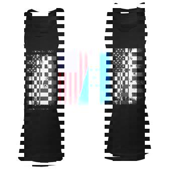 Half Honduran Flag Vintage Honduras Usa Gift Cool Gift Unisex Tank Top - Thegiftio