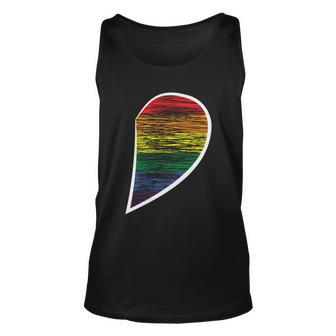 Halfheart Lgbt Gay Pride Lesbian Bisexual Ally Quote Unisex Tank Top - Monsterry