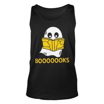 Halloween Booooks Ghost Reading Boo Read Books Library V4 Unisex Tank Top - Thegiftio UK