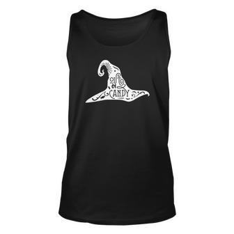 Halloween Hat - Out Of Candy White Version Men Women Tank Top Graphic Print Unisex - Seseable