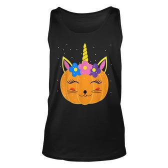 Halloween Leopard Unicorn Pumpkin Cat Funny Girls Kids Women Unisex Tank Top - Seseable
