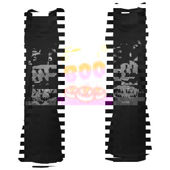 Halloween Night Angry Pumpkins Boo Men Women Tank Top Graphic Print Unisex - Thegiftio