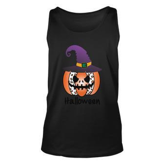 Halloween Pumpkin Witch Hat Halloween Quote V4 V2 Unisex Tank Top - Thegiftio UK