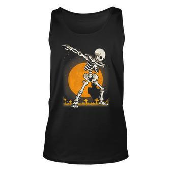 Halloween Shirts For Boys Kids Dabbing Skeleton Costume Dab Men Women Tank Top Graphic Print Unisex - Thegiftio UK