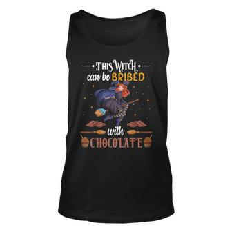Halloween This Witch Can Be Bribed With Chocolate Unisex Tank Top - Seseable