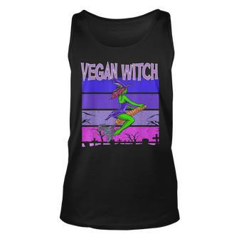 Halloween Vegan Witch Women Veganism Unisex Tank Top - Seseable