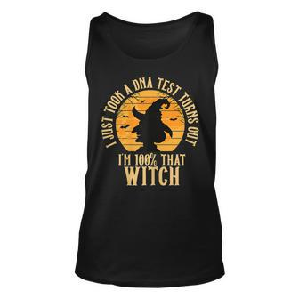 Halloween Witch Motif I Am 100% That Witch Unisex Tank Top - Seseable