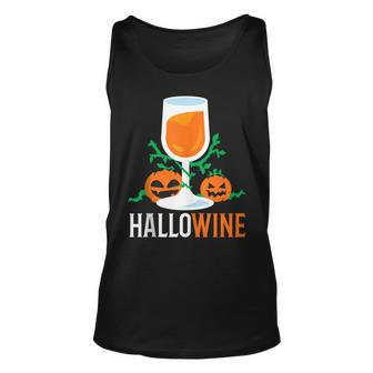 Hallowine Wine Ghost Funny Drinking Mom Halloween Costume Unisex Tank Top - Thegiftio UK