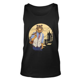 Handsome Tiger Unisex Tank Top - Monsterry