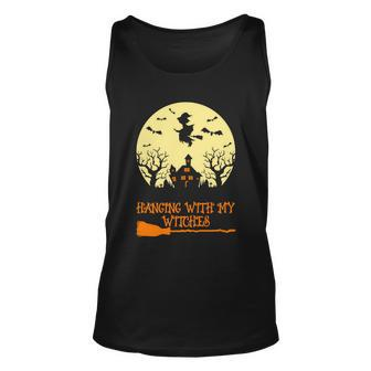 Hanging With My Witches Halloween Quote Unisex Tank Top - Monsterry UK