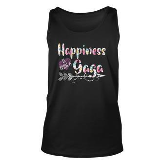 Happiness Is Being A Gaga Cute Womens Grandma Unisex Tank Top | Mazezy