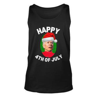 Happy 4Th Of July Funny Christmas Xmas Joe Biden President Gift Unisex Tank Top - Monsterry UK