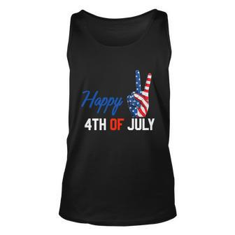 Happy 4Th Of July Peace America Independence Day Patriot Usa V2 Unisex Tank Top - Monsterry