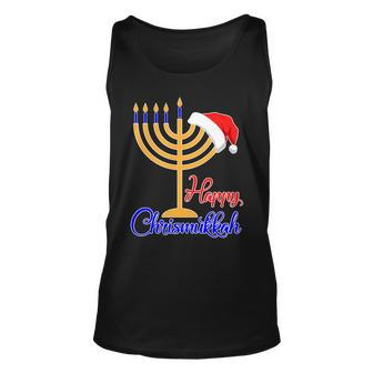 Happy Chrismukkah Christmas Hanukkah Tshirt Unisex Tank Top - Monsterry