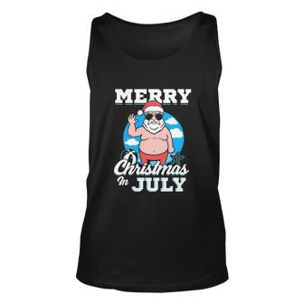 Happy Christmas In July V2 Unisex Tank Top - Monsterry