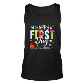 Happy First Day Lets Do Welcome Back To School Teacher Unisex Tank Top - Monsterry DE