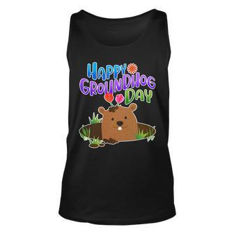 Happy Groundhog Day Tshirt V2 Unisex Tank Top - Monsterry