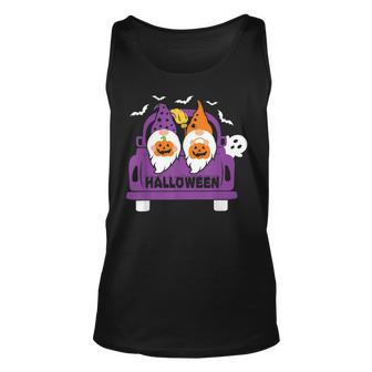 Happy Halloween Gnome Truck Drive Spooky Gnome Crew Squad Unisex Tank Top - Seseable