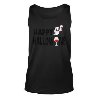 Happy Hallowine Halloween Wine Lovers Trick Or Treat Unisex Tank Top - Seseable