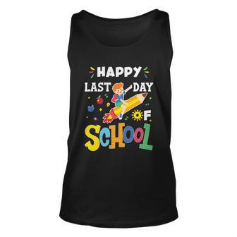 Happy Last Day Of School Cute Gift Unisex Tank Top - Monsterry DE