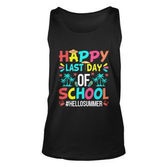 Happy Last Day Of School Hello Summer First Day Of Summer Gift Unisex Tank Top - Monsterry DE