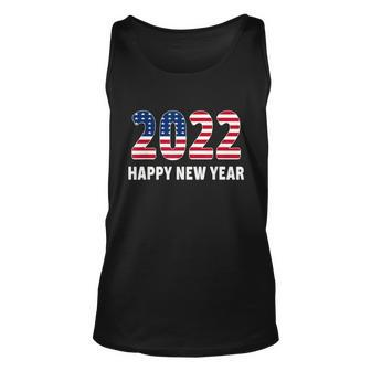 Happy New Year 2022 Flag America New Years Eve Special Graphic Design Printed Casual Daily Basic Unisex Tank Top - Thegiftio UK