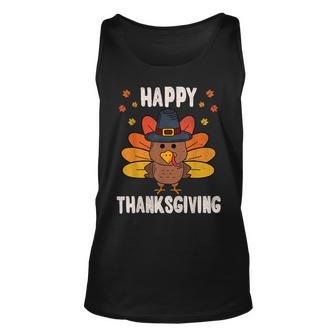 Happy Thanksgiving 2021 Funny Turkey Day Autumn Fall Season V2 Unisex Tank Top - Seseable