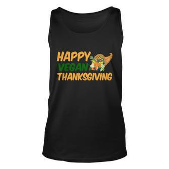 Happy Vegan Thanksgiving Tshirt Unisex Tank Top - Monsterry DE