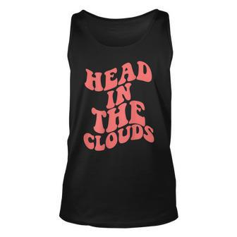 Head In The Clouds With Words On Back Men Women Tank Top Graphic Print Unisex - Thegiftio UK