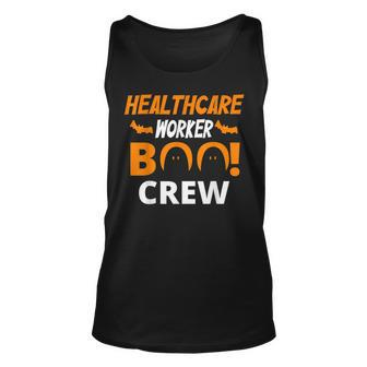 Heathcare Worker Boo Crew Nurse Ghost Funny Halloween Unisex Tank Top - Seseable