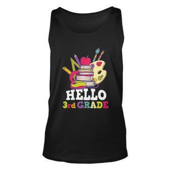 Hello 3Rd Grade Back To School First Day Of School V2 Unisex Tank Top - Monsterry
