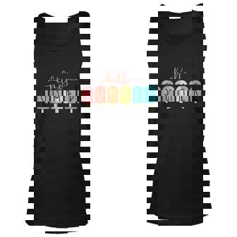 Hello Summer Vacation Ice Cream Popsicle Ice Lolly Graphic Design Printed Casual Daily Basic Unisex Tank Top - Thegiftio UK