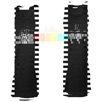 Hello Summer Vacation Ice Cream Popsicle Ice Lolly V2 Men Women Tank Top Graphic Print Unisex - Thegiftio UK