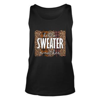 Hello Weater Weather Thanksgiving Quote Unisex Tank Top - Monsterry