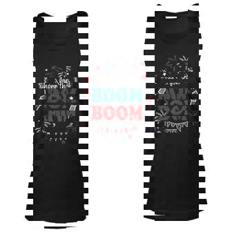 Here For The Boom Boom 4Th Of July Fireworks Independence Unisex Tank Top | Seseable UK