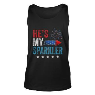 Hes My Sparkler His And Hers 4Th July Vintage Gift Unisex Tank Top - Monsterry AU