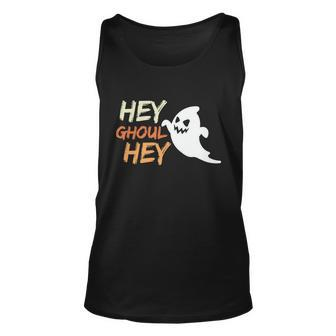 Hey Ghoul Hey Ghost Boo Halloween Quote Unisex Tank Top - Monsterry AU