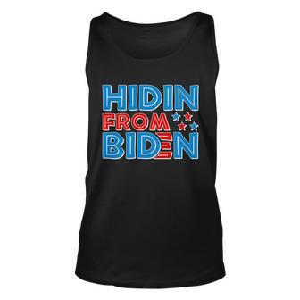 Hidin From Biden Pro Trump Funny Unisex Tank Top - Monsterry DE