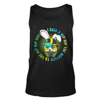 Hippity Hip Hop Bunny Unisex Tank Top - Monsterry