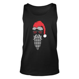 Hipster Santa Claus Tshirt Unisex Tank Top - Monsterry