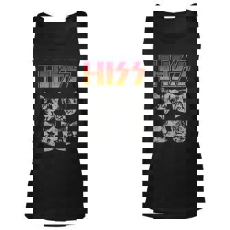Hiss Cat Funny Cats Kittens Rock Music Cat Lover Hiss Men Women Tank Top Graphic Print Unisex - Thegiftio UK
