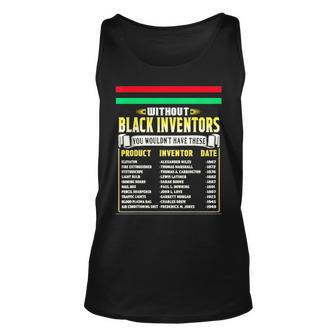 History Of Black Inventors Black History Month Unisex Tank Top - Thegiftio UK