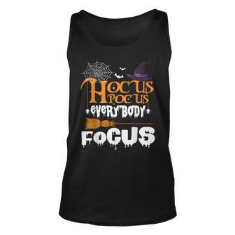 Hocus Pocus Everybody Focus - Funny Halloween Unisex Tank Top - Seseable